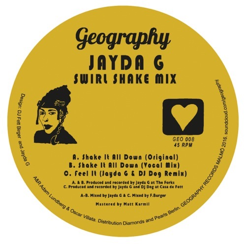 Jayda G - Swirl Shake Mix - GEO008 - GEOGRAPHY