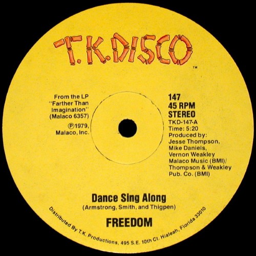 Freedom - Dance Sing Along - TKD147 - TK DISCO