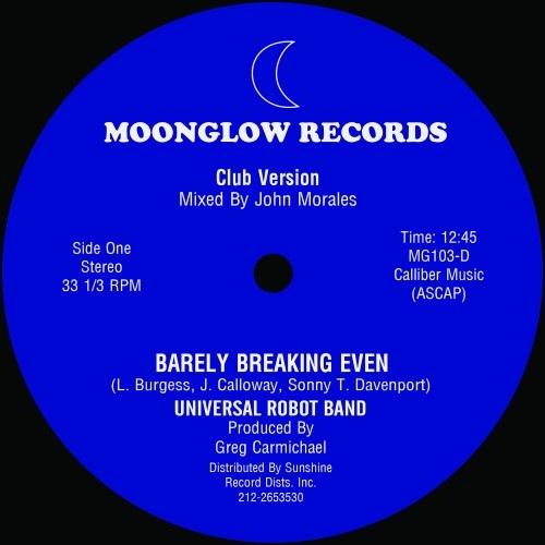Universal Robot Band ‎ - Barely Breaking Even - Full 12:45 John Morales Mix - KINF004 - KINFINE