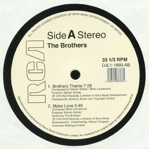 The Brothers - The Brothers Theme - DJL1-1893AB - RCA