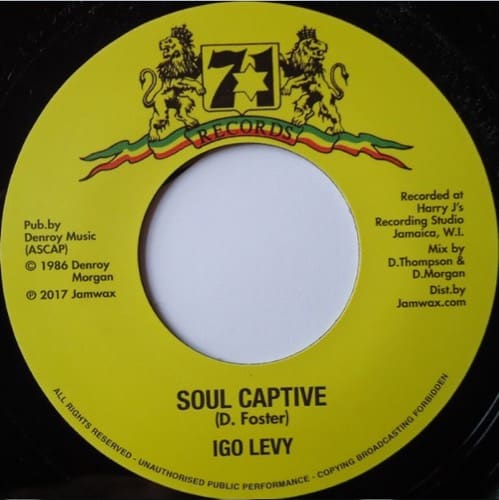 Igo Levy - Soul Captive - JAMWAX18 - JAMWAX