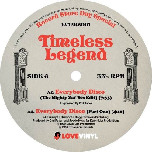 Timeless Legend - Everybody Disco - LV12RSD01 - LOVE VINYL