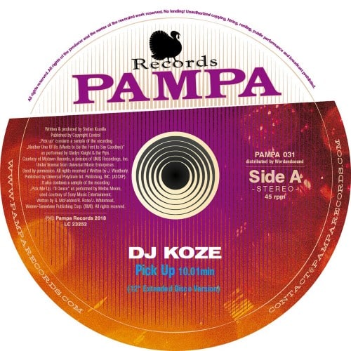 DJ Koze - Pick Up - PAMPA031 - PAMPA