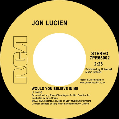 Jon Lucien - Would You Believe In Me/ Kuenda - 7PR65002 - RCA