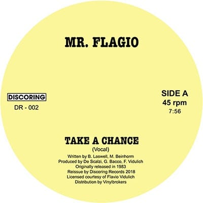 Mr Flagio - Take A Chance - DR-002 - DISCORING