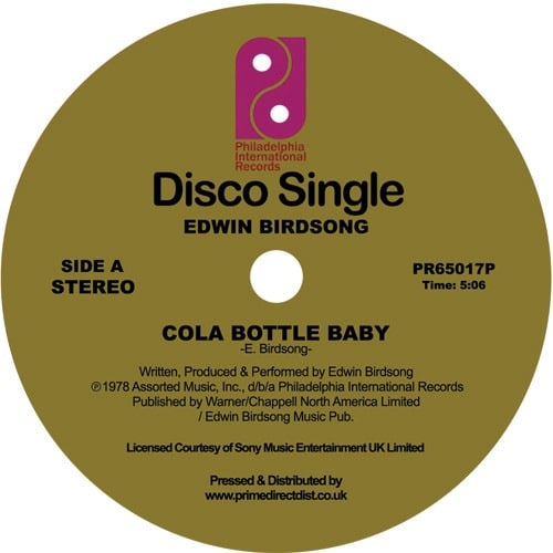 Edwin Birdsong - Cola Bottle Baby - PR65017P - Philadelphia International Records