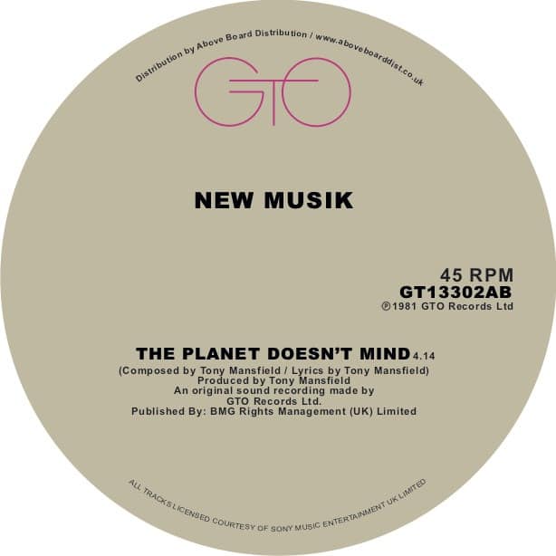New Musik - The Planet Doesnt Mind - GT13302AB - GTO