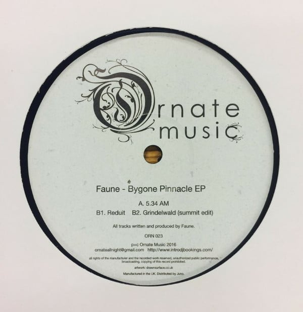 Faune - Bygone Pinnacle - ORN023 - ORNATE MUSIC