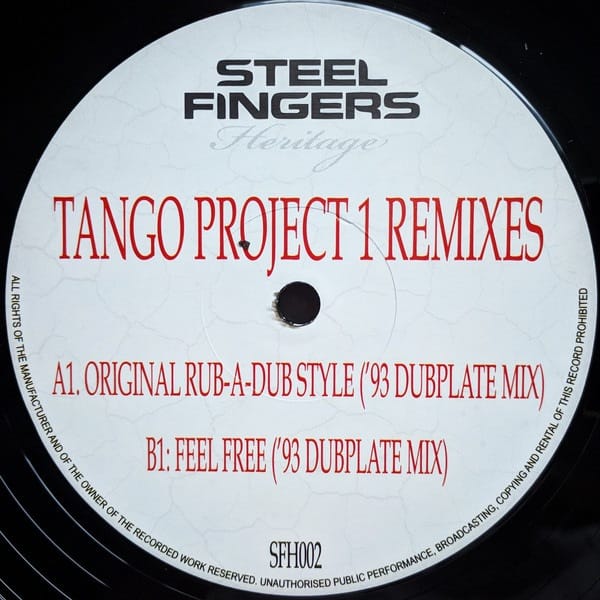 Tango - Tango Project 1 Remixes - SFH002 - STEEL FINGERS HERITAGE