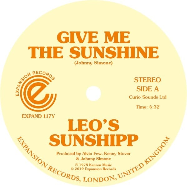 Leo's Sunshipp - Give Me The Sunshine/I'm Back For More - EXPAND117Y - EXPANSION
