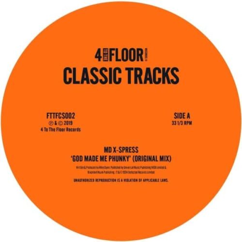 MD X-Spress/Three Kings/Pal Joey - God Made Me Phunky/ Shake Dat Booty - FTTFCS002 - 4 TO THE FLOOR