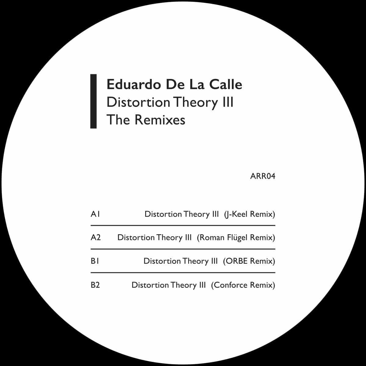 Eduardo De La Calle/J-Keel/Roman Flügel/ORBE/Conforce - Distortion Theory III - The Remixes - ARR04 - ABSTRACT REASONING RECORDS