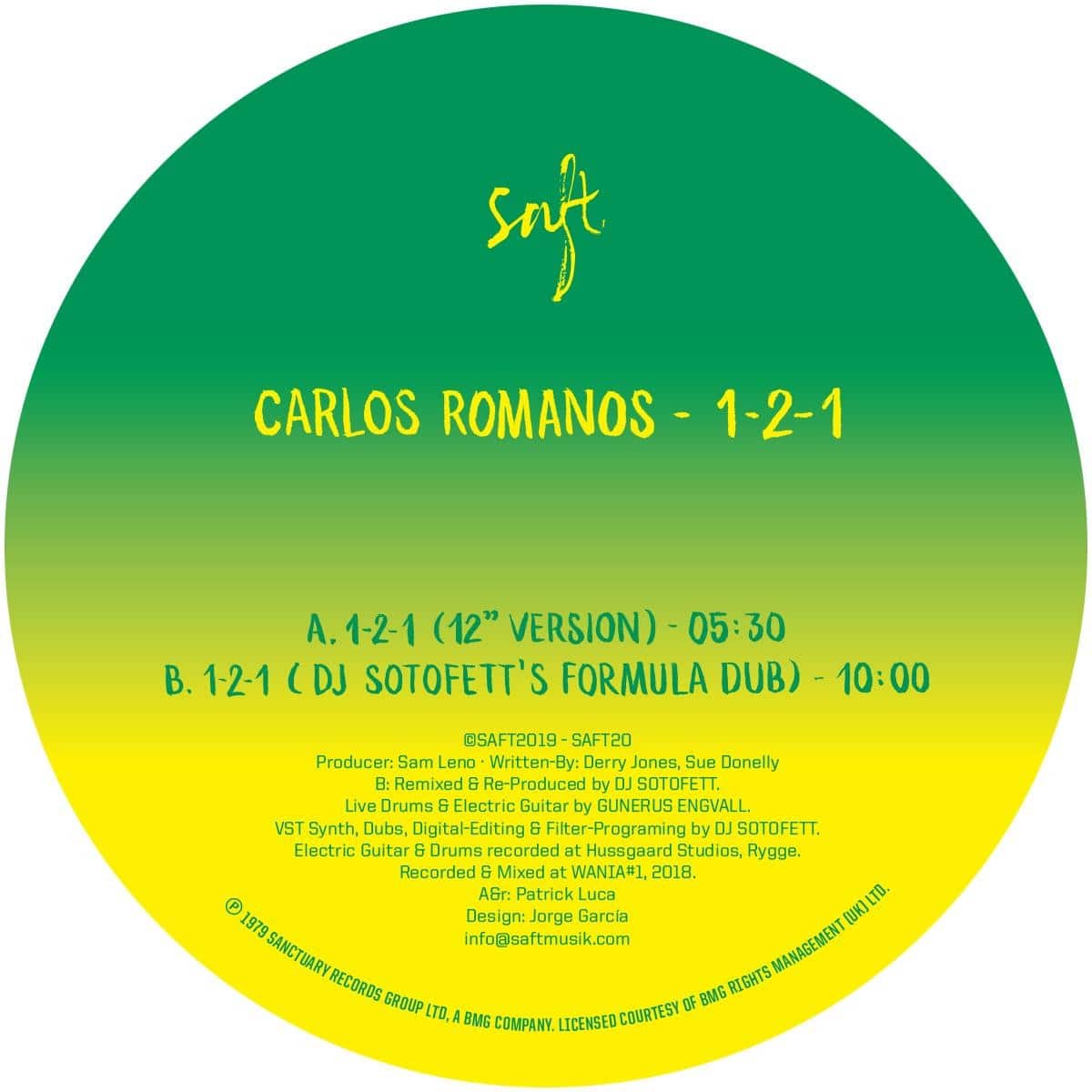 Carlos Romano/DJ Sotofett - 1-2-1 - SAFT20 - SAFT