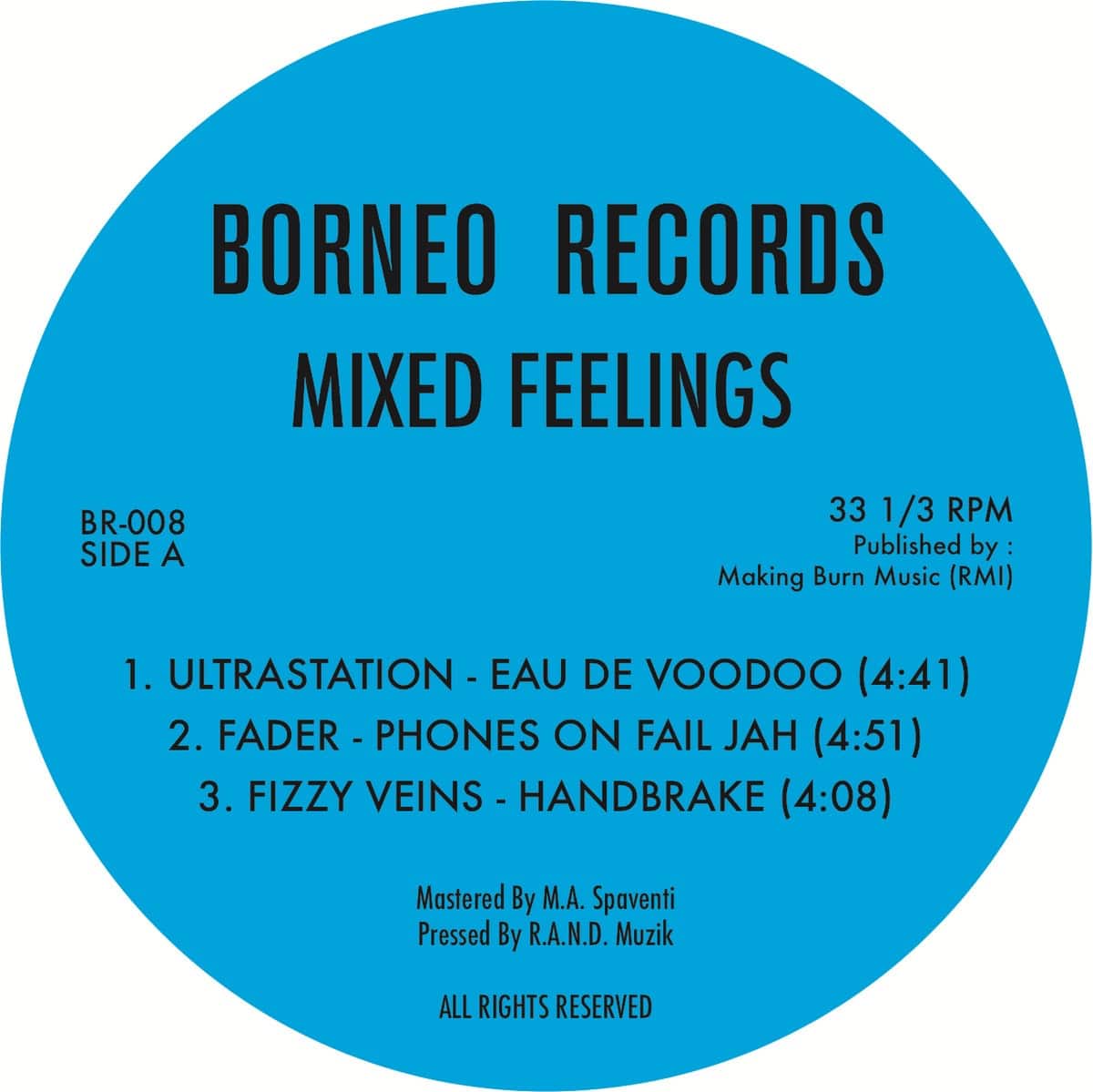 Various - Mixed Feelings - BORNEO008 - BORNEO RECORDS