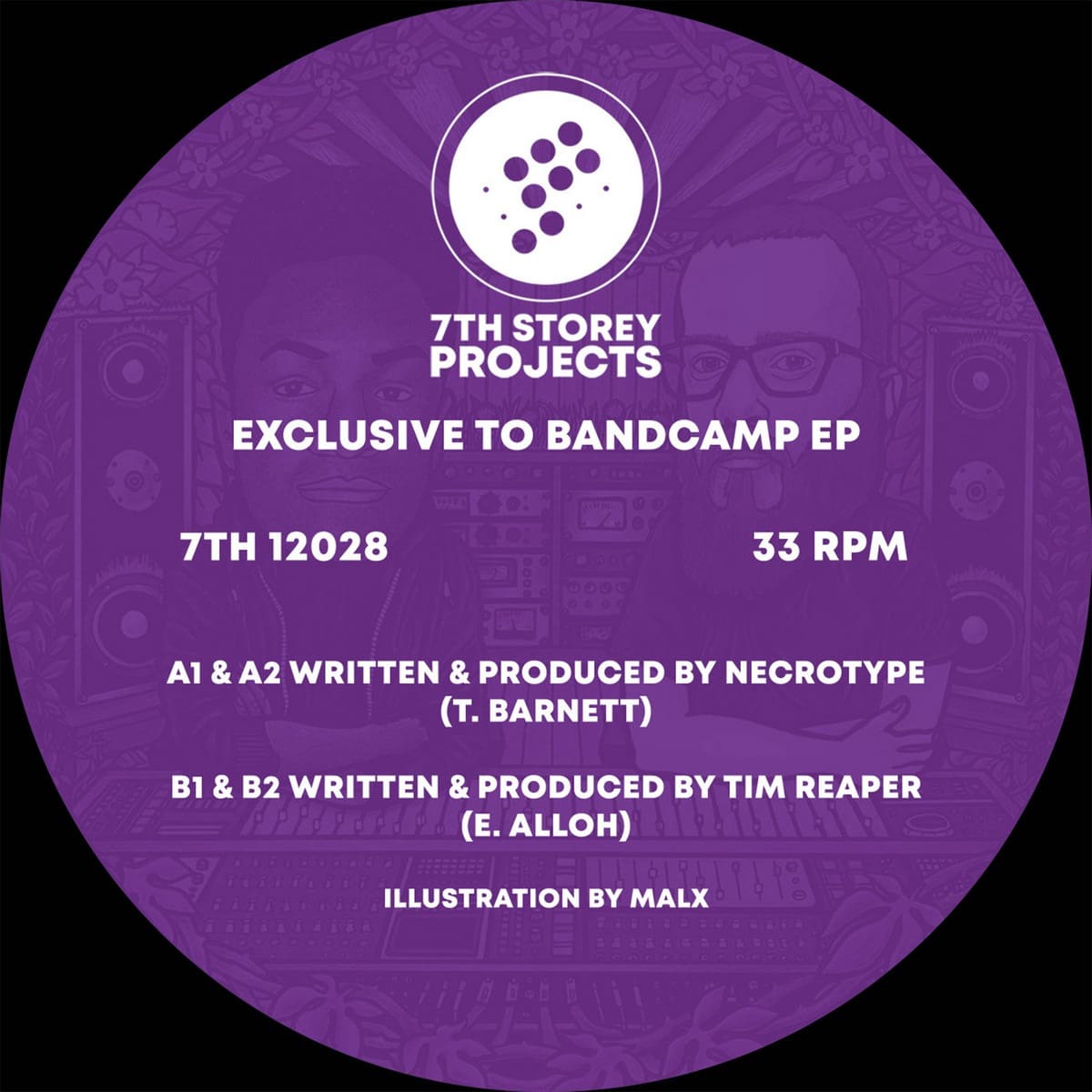 Necrotype/Tim Reaper - Exclusive to Bandcamp EP - 7TH12028 - 7th STORY PROJECTS