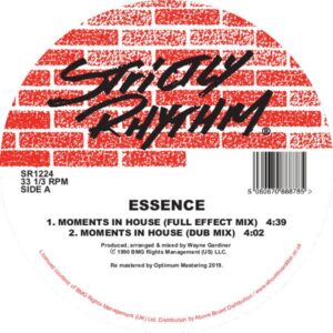 Essence - Moments In House - SR1224 - STRICTLY RHYTHM