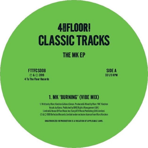MK - Classics Volume 7 - The MK Ep - FTTFCS008 - 4 TO THE FLOOR