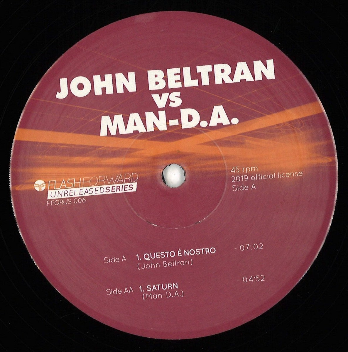 John Beltran/Man-D.A - Questo E Nostro / Saturn - FFORUS006 - FLASH FORWARD