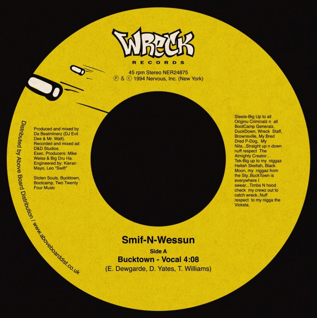 Smif-N-Wessun - Bucktown - NER24875 - NERVOUS RECORDS