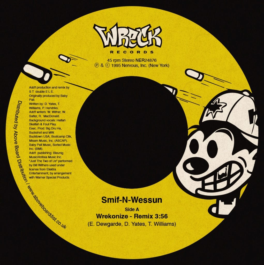 Smif-N-Wessun - Wrekonize (Remix) - NER24876 - NERVOUS RECORDS