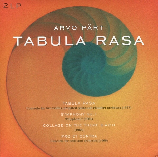 Arvo Pärt - Tabula Rasa/Symphony.. - 8712177059911 - VINYL PASSION