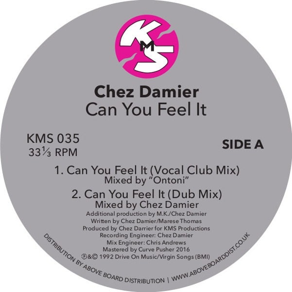 Chez Damier - Can You Feel It - KMS035CLEAR - KMS