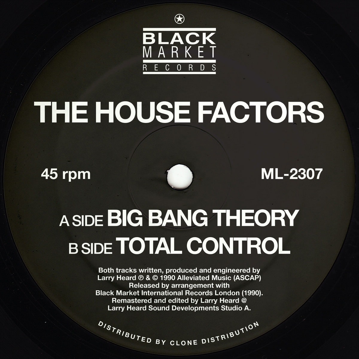 The Housefactors/Larry Heard - Big Bang Theory - ML2307 - Alleviated Records