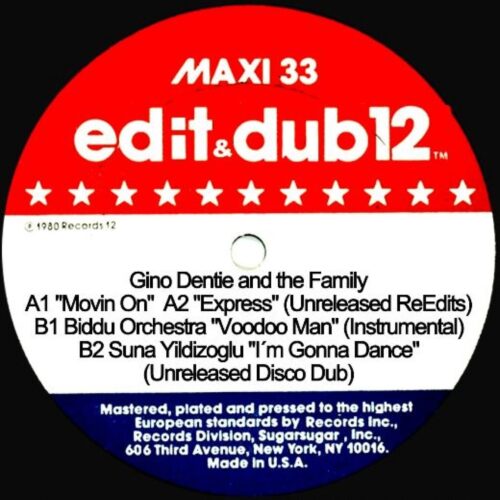 Edit & Dub - 12 Movin On - EDITDUB12 - EDIT & DUB RECORDINGS