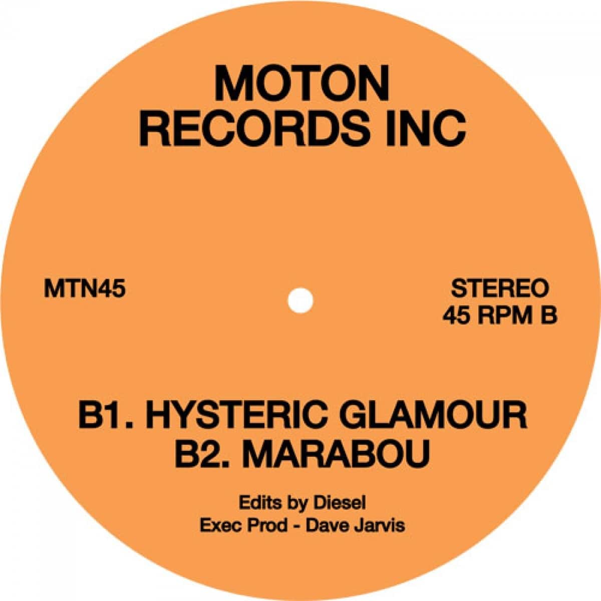 Moton Records Inc - MTN45 - MTN045 - MOTON