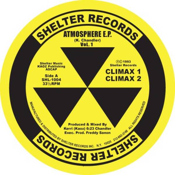 Kerri Chandler - Atmosphere Ep (yellow Vinyl Repress) - SHL1004YELLOW - SHELTER