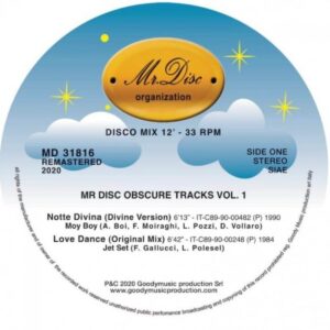 Moy Boy/Jet Set/Jimmy Ross/Stephany - Mr Disco Obscure Tracks Vol 1 - MD31816 - MR DISC
