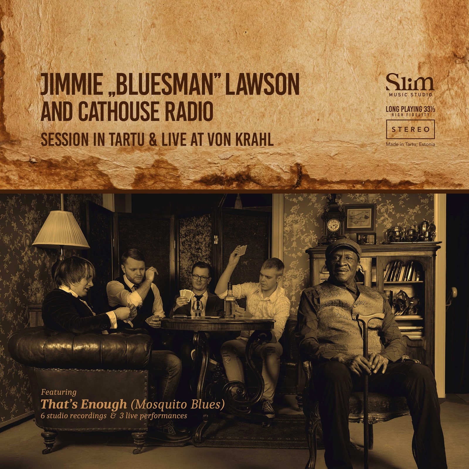 Jimmie Bluesman Lawson And Cathouse Radio - Session In Tartu & Live At Von Krahl - CR01LP - N/A
