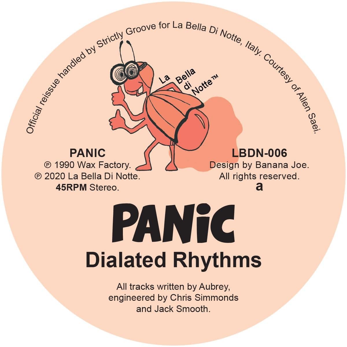 Panic/Aubrey - Dialated Rhythms / Last Injection - LBDN006 - LA BELLA DI NOTTE