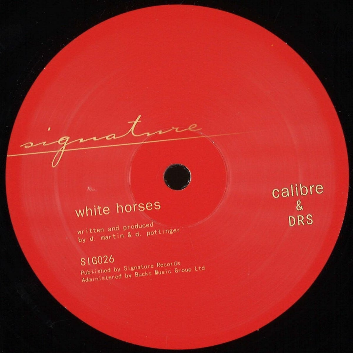 Calibre & DRS - Whitehorses / Living For - SIG026 - SIGNATURE