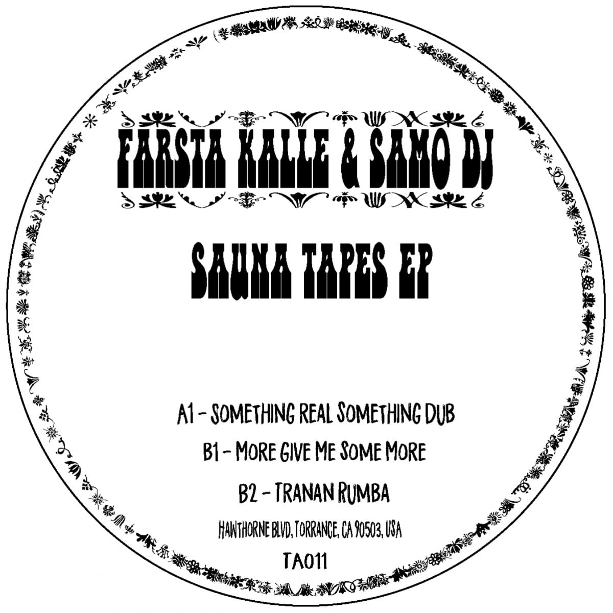 Farsta Kale/DJ Samo - Sauna Tapes Ep - TA011T - TAKE AWAY