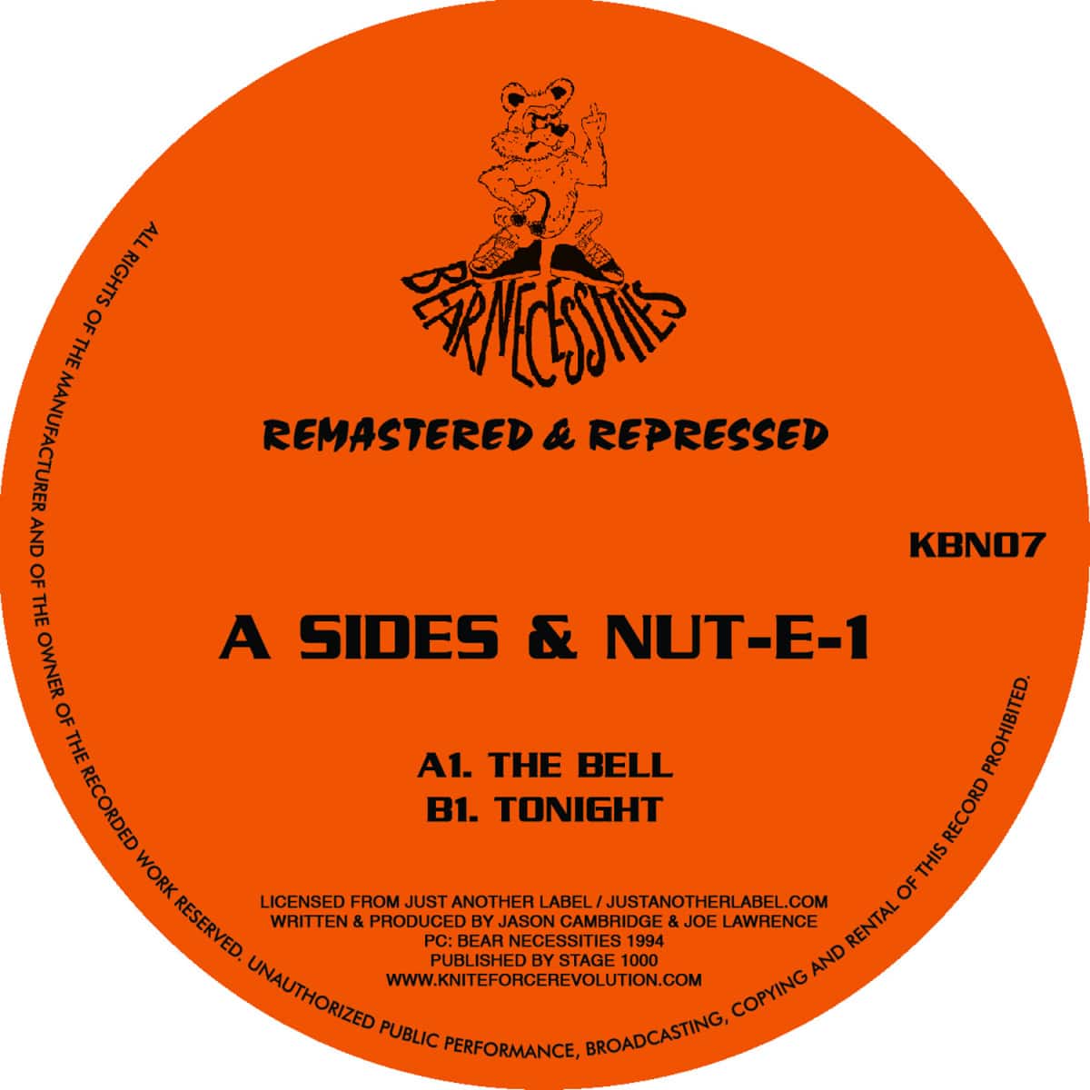 A-Sides/Nut-E-1 - The Bell / Tonight EP - KBN07 - KNITEFORCE