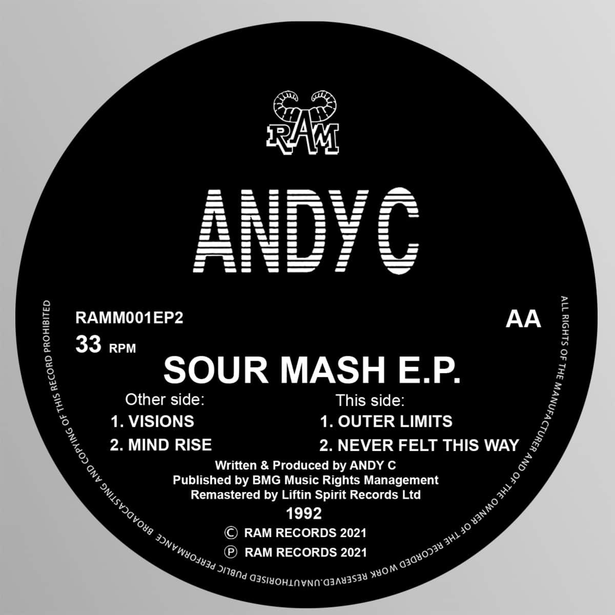 Andy C - Sour Mash EP - RAMM001EP2 - RAMM RECORDS