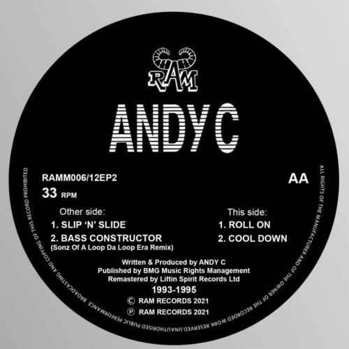 Andy C - Slip' N 'Slide / Roll On - RAMM006 - LIFTIN SPIRIT