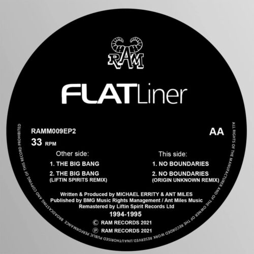 Flatliner - The Big Bang / No Boundaries - RAMM009EP2 - LIFTIN SPIRIT