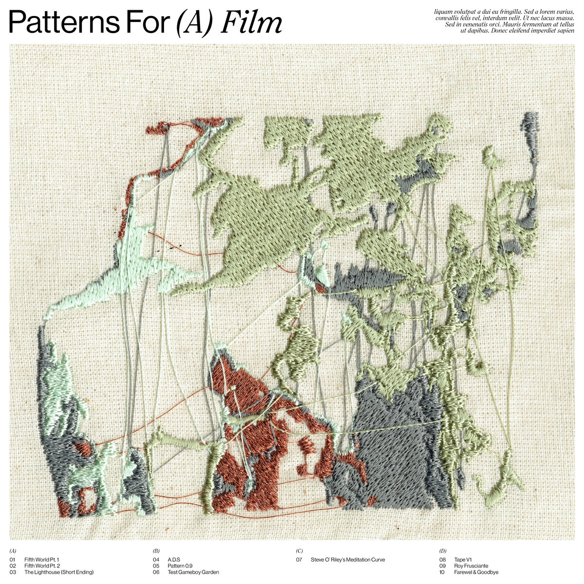 Mattias De Craene - Patterns for (a) Film - WERF191LP - DE W.E.R.F.