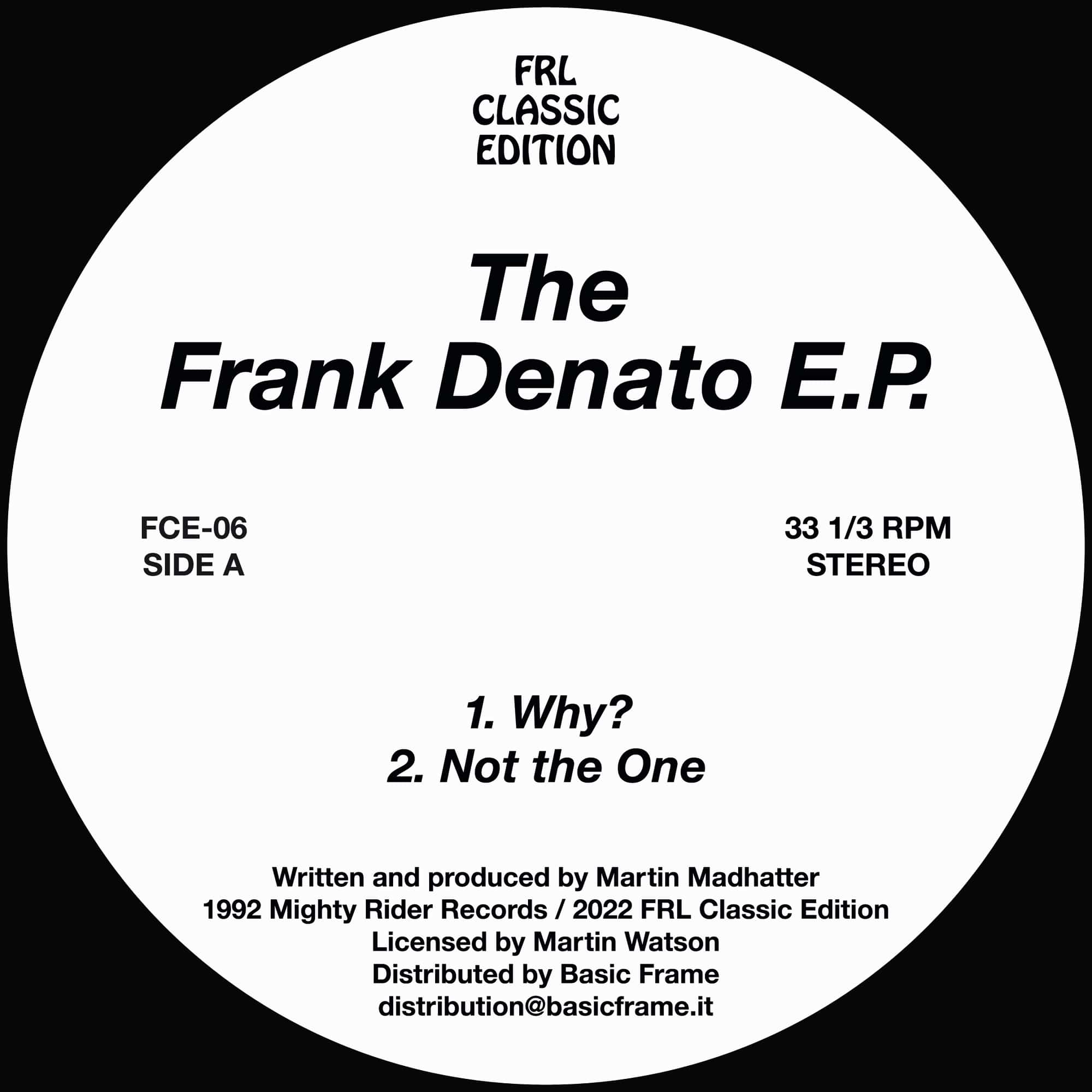 Frank Denato - The Frank Denato Ep - FCE-06 - FRL CLASSIC EDITION