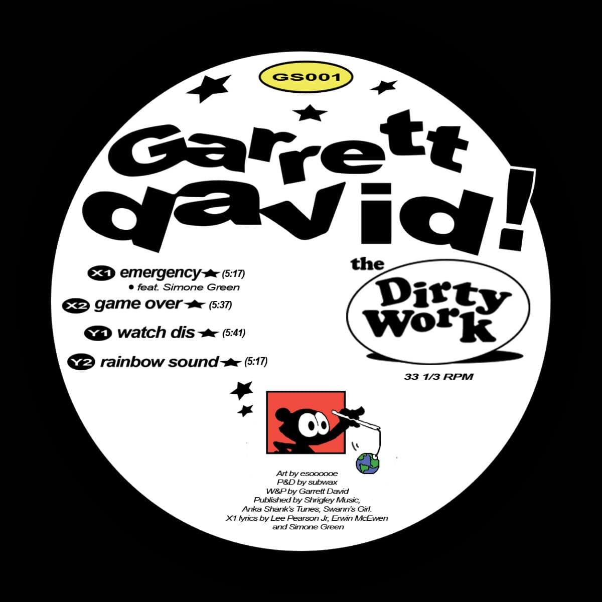 Garrett David - The Dirty Work - GS001 - GLOBAL SWING