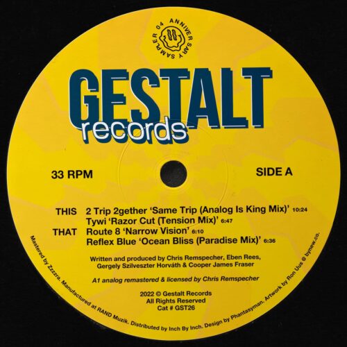 Various - Anniversary Sampler 04 - GST26 - GESTALT RECORDS