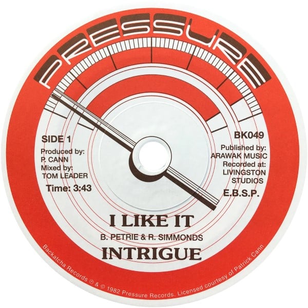 Intrigue - I Like It - BK049 - BACKATCHA RECORDS