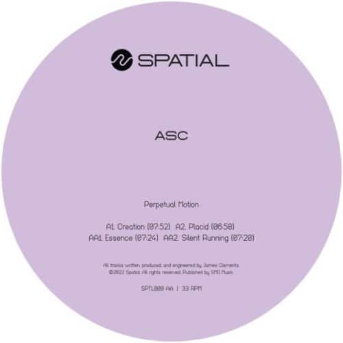 ASC - Perpetual Motion(purple marbled vinyl/label sleeve - SPTL008 - SPATIAL