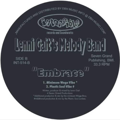 Lenni Gaits Melody Band - Embrace - INT-514 - INTANGIBLE RECORDS
