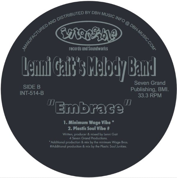 Lenni Gaits Melody Band - Embrace - INT-514 - INTANGIBLE RECORDS