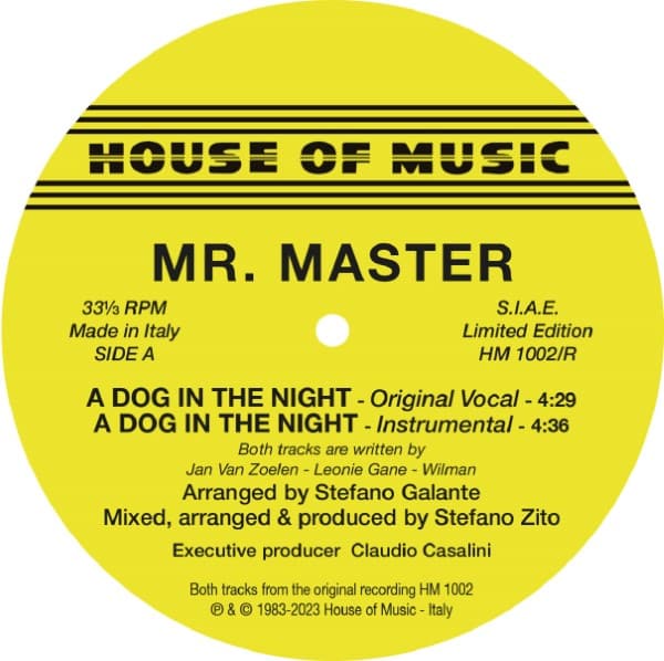 Mr.Master - A Dog In the Night - HM1002-R - HOUSE OF MUSIC
