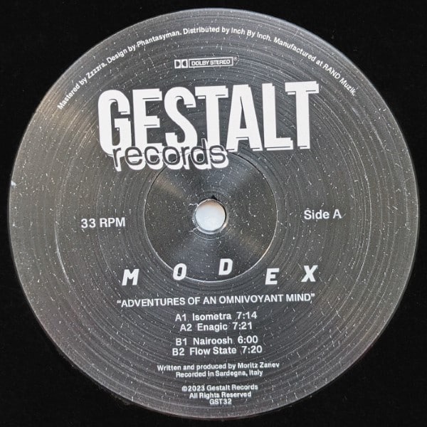 Modex - Adventures Of An Omnivoyant Mind - GST32 - GESTALT RECORDS