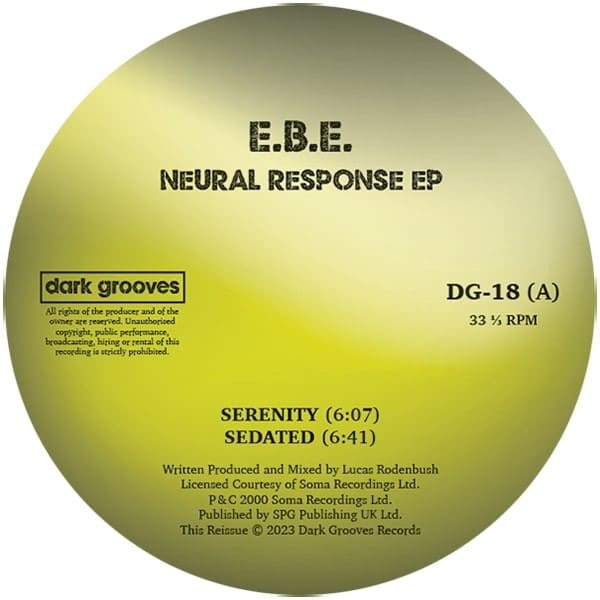 E.B.E. - Neural Response EP - DG-18 - DARK GROOVES RECORDS